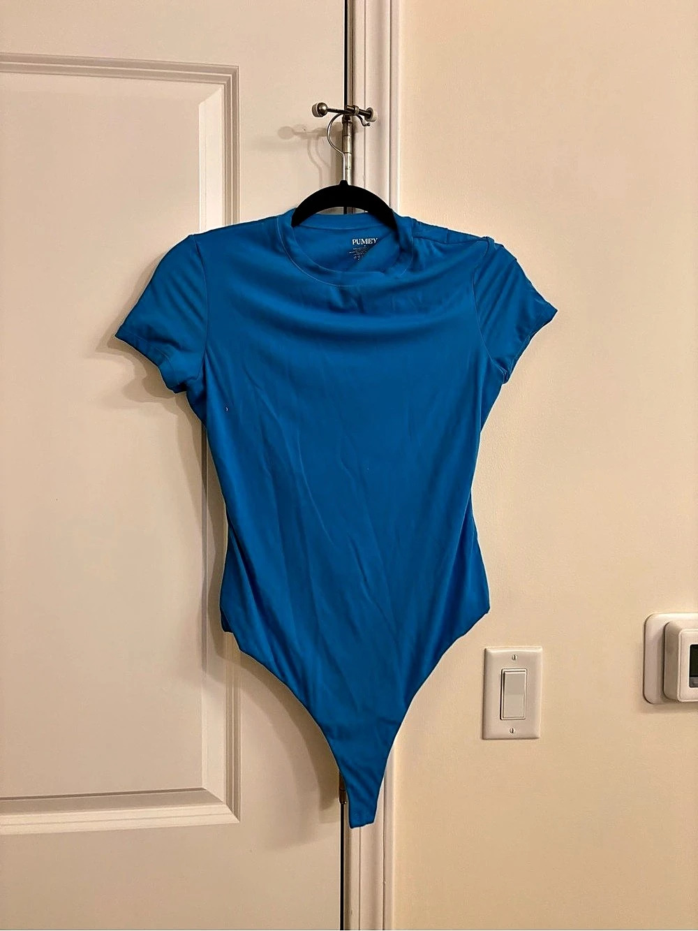 Pumiey Short Sleeve Bodysuit Blue